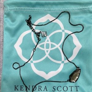 Kendra Scott Necklace Gun Metal Chain 16’ to 17’